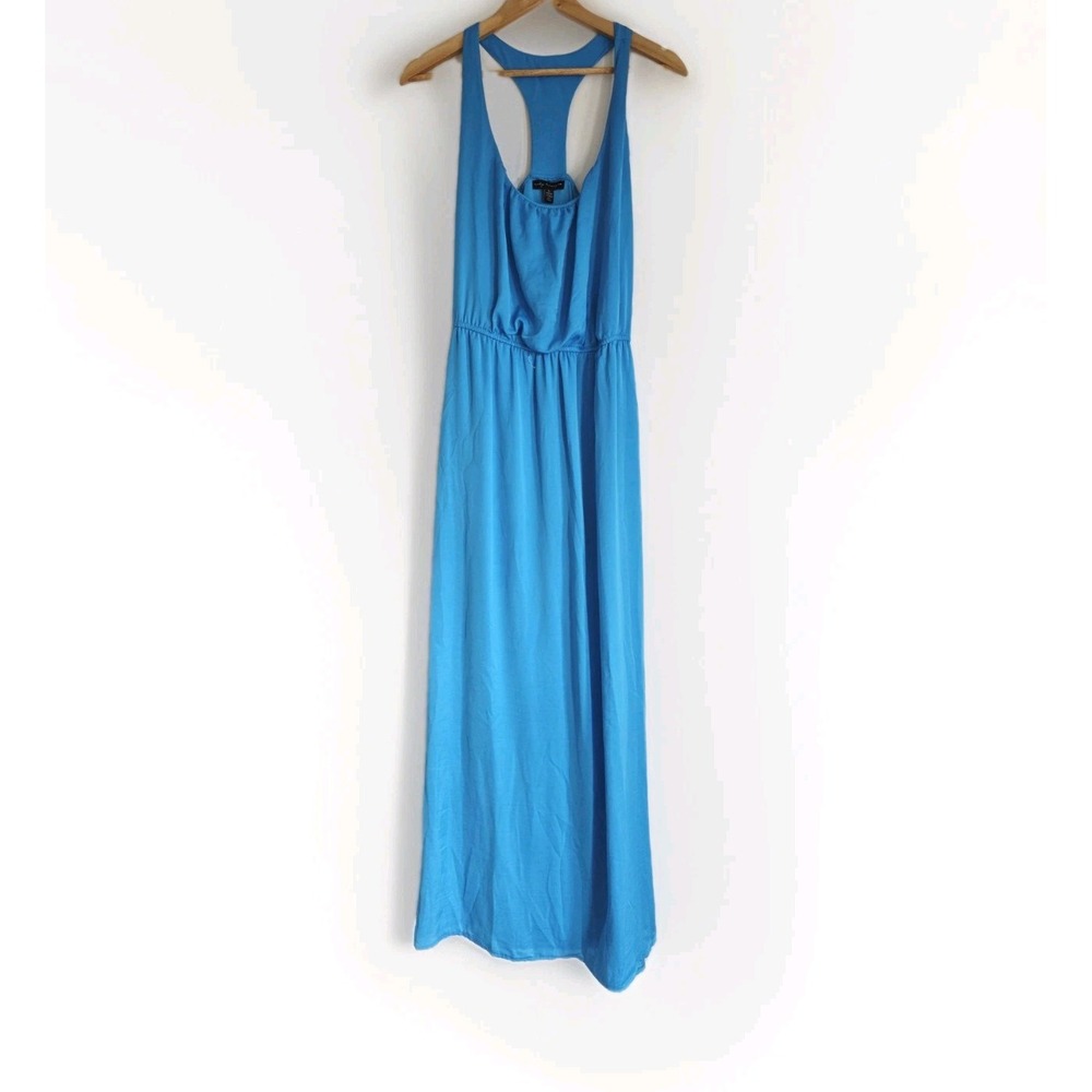 City Triangles Women's Maxi Dress Sleeveless Size L Blue